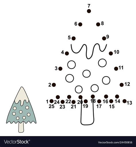 Christmas Tree Connect The Dots By Capital Letters Connect The Dots Christmas - Connect The Dots Christmas