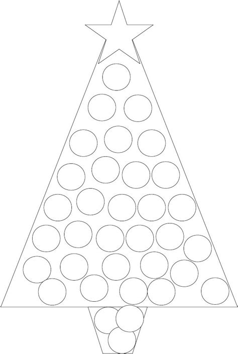 Christmas Tree Dot Dot Stamping Designs Christmas Tree Dot To Dot - Christmas Tree Dot To Dot