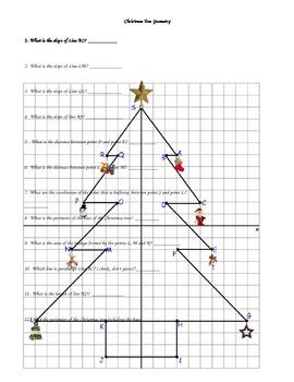 Christmas Tree Geometry Review By Catherine Polglaze Tpt Christmas Tree Geometry Answer Key - Christmas Tree Geometry Answer Key