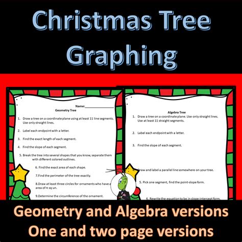 Christmas Tree Graphing Worksheet Algebra Geom Christmas Tree Geometry Answer Key - Christmas Tree Geometry Answer Key