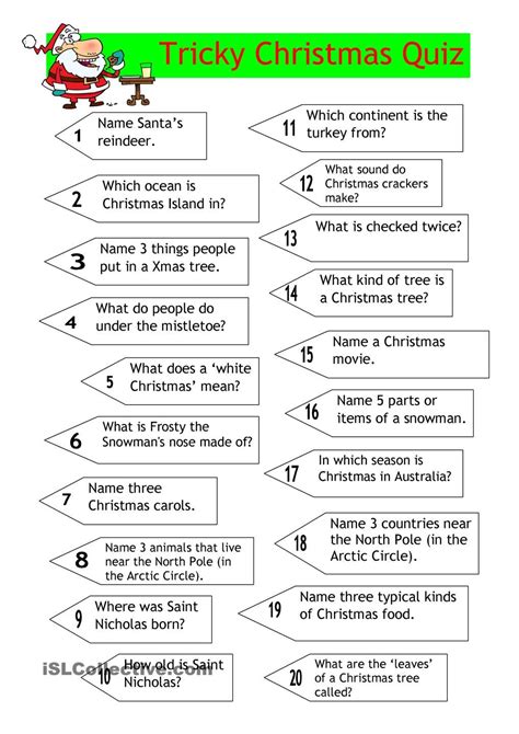 Christmas Trivia Questions For Kids Check Trivia Questions Christmas Trivia Worksheet - Christmas Trivia Worksheet