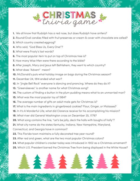 Christmas Trivia Questions Play Party Plan Christmas Trivia Worksheet - Christmas Trivia Worksheet