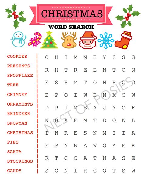 Christmas Word Search Christmas Spelling Activities 2nd Grade Christmas Word Search - 2nd Grade Christmas Word Search