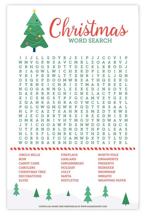 Christmas Word Search Download Free Printables For Kids 2nd Grade Christmas Word Search - 2nd Grade Christmas Word Search