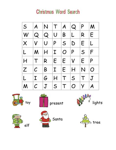 Christmas Word Search Teaching Resources Ks1 2 Activities Christmas Word Search Ks1 - Christmas Word Search Ks1