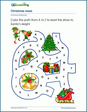 Christmas Worksheets K5 Learning Christmas Activities For First Grade - Christmas Activities For First Grade