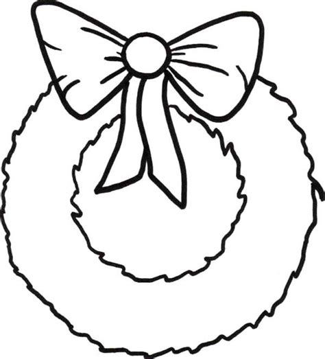 Christmas Wreath Coloring Page Easy Drawing Guides Christmas Wreath Coloring Page - Christmas Wreath Coloring Page