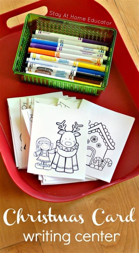 Christmas Writing Center For Preschoolers Writing Cards Preschool Writing Centers - Preschool Writing Centers