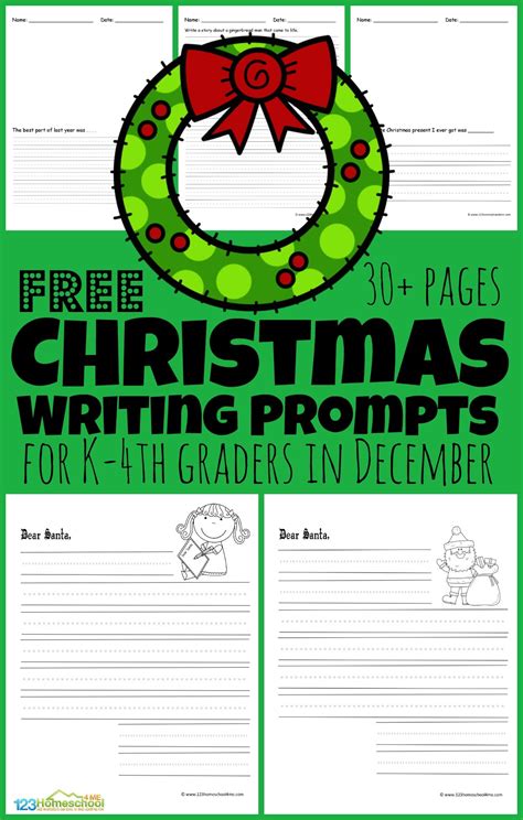 Christmas Writing Prompts For 4th Grade   Free Christmas Writing Prompts For Kids - Christmas Writing Prompts For 4th Grade