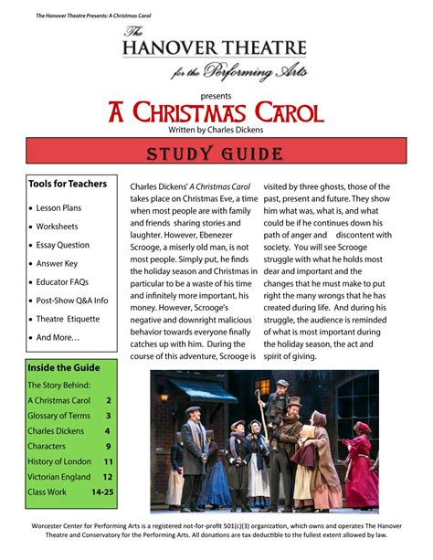 Download Christmas Carol Study Guide Common Core 