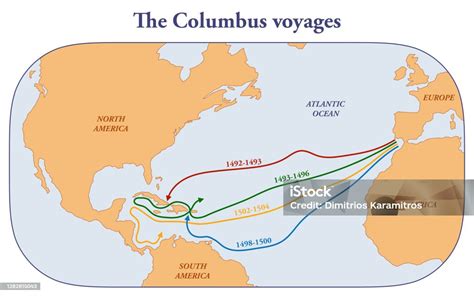christopher columbus exploration map