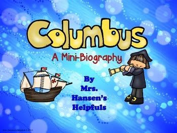 christopher columbus mini biography examples