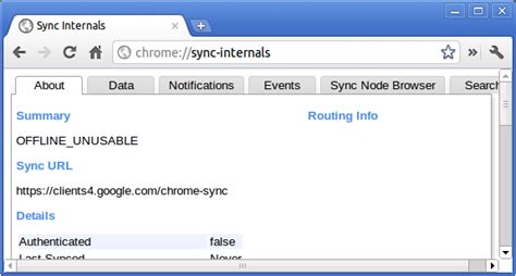 chrome://sync-internals/ – To know more about Cloud sync