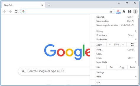 chrome menu icon missing
