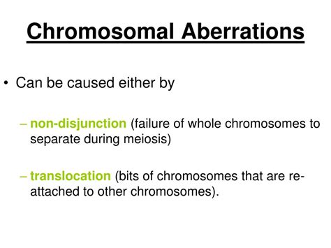 Chromosomal Aberrations Ppt