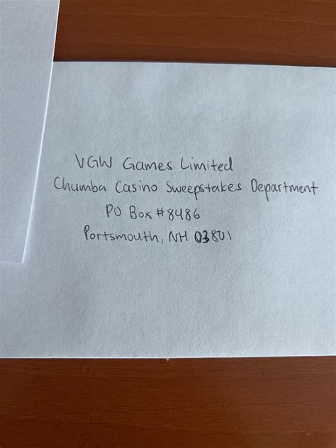 chumba casino envelopes
