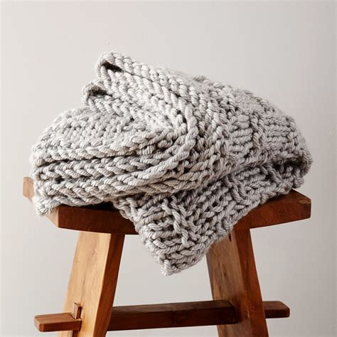 Chunky Knit Blanket Pattern Free
