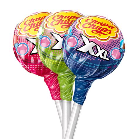 Chupa Chups Xxl 4d Lollipop Candy Isolated On White - Mentos 4d