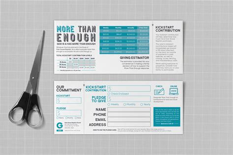 church commitment card template