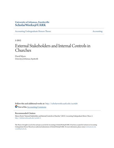 Read Online Church Guide To Internal Controls 