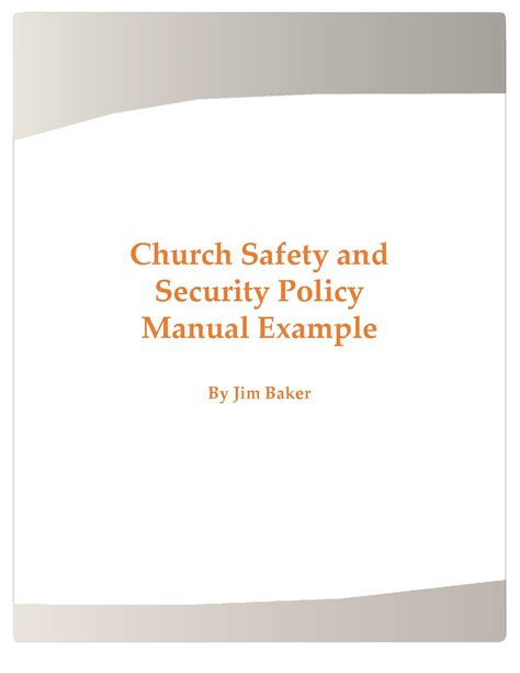 Download Church Security Policy Manual 