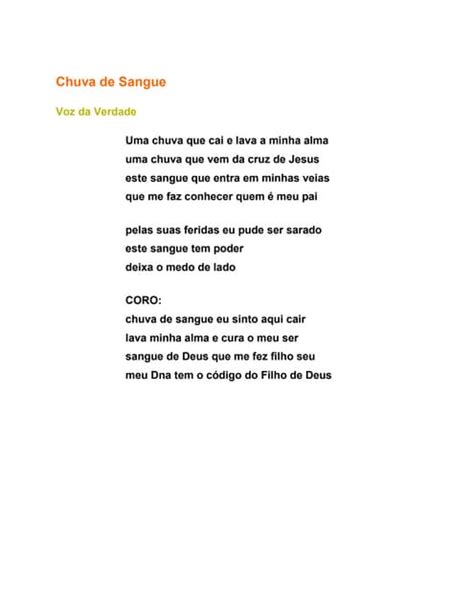 Chuvas De Sangue