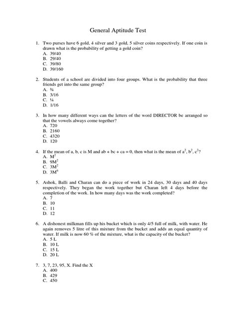 Read Cia General Aptitude Test Examples 