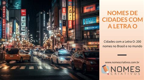 Cidade Com A Letra O