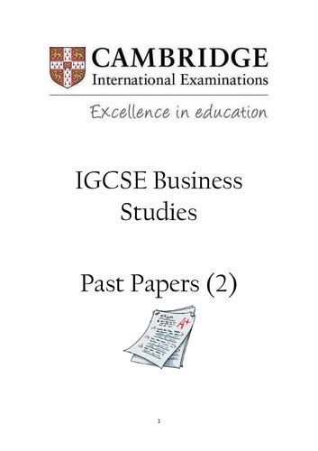 Download Cie Business Studies Past Papers 