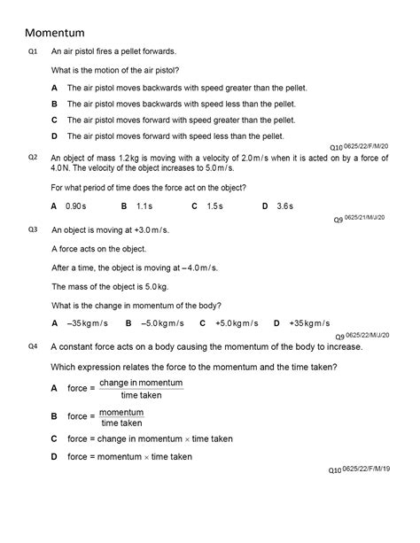 Download Cie Igcse 0625 62 Physics Dynamic Papers 