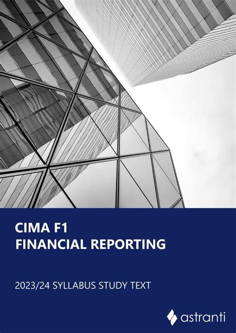 Cima F1 Study Text Financial Operations