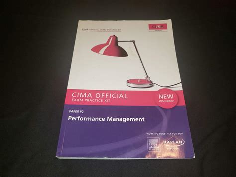 Cima Official Exam Practice Kit Performance Management