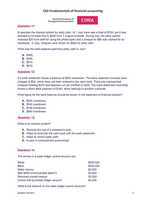 cima paper c01 final mock examination