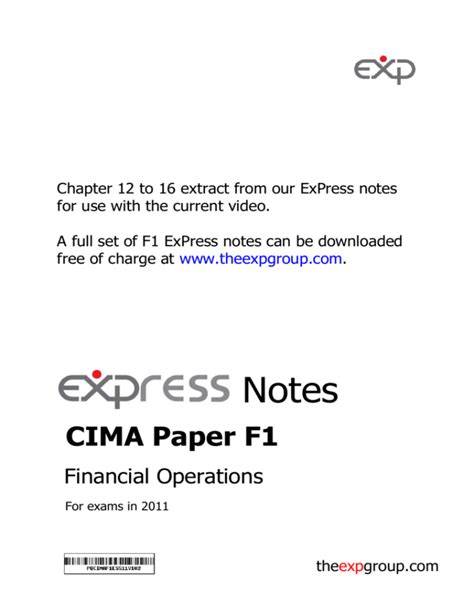 cima paper f1 the exp group