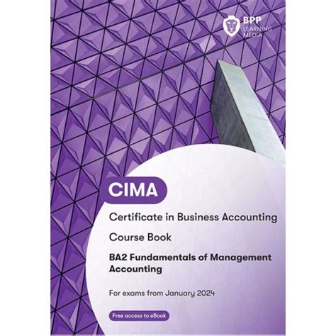 Read Online Cima Ba2 Fundamentals Of Management Accounting Coursebook 