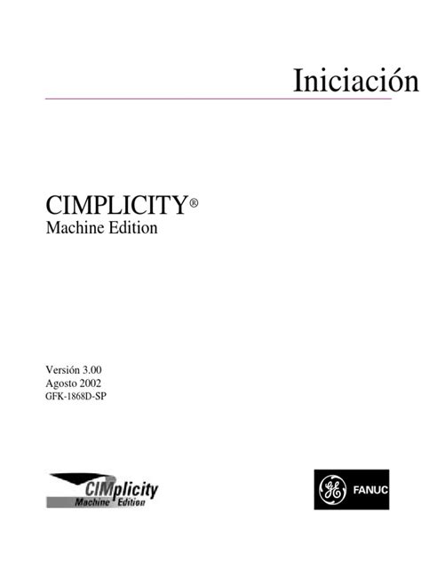 Cimplicity Machine Edition Manual