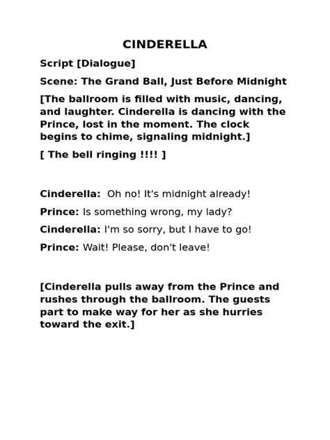 Cinderella Monologue