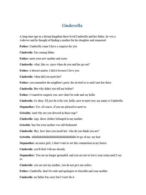 Cinderella Script