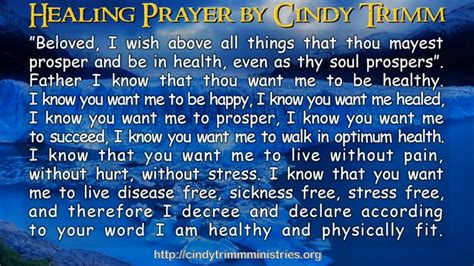 Cindy Trimm Prayers