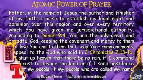 Cindy Trimm Prayers And Declarations