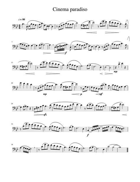 cinema paradiso for cello