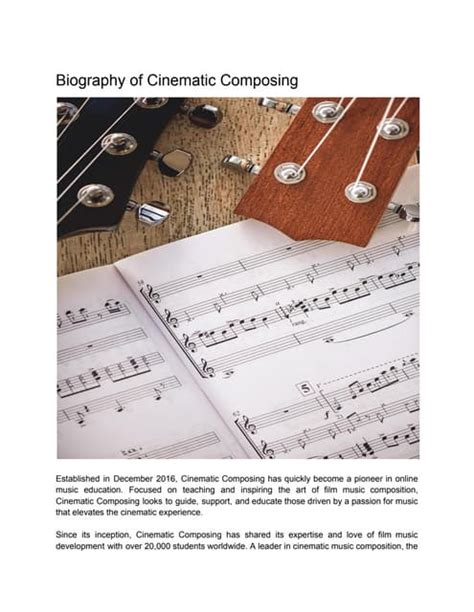 cinematic orchestra biography template