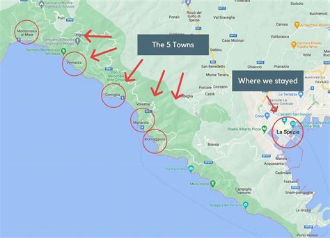 Cinque Terre On A Map