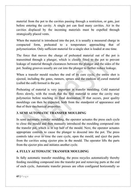 cipet manual of plastics material