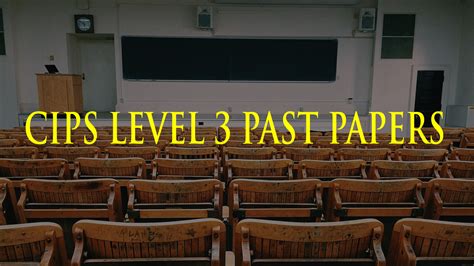 Read Cips New Syllabus Level Three Past Paper 