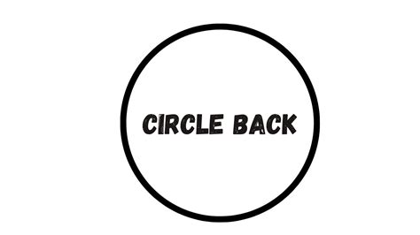 Circle Back Meaning