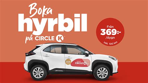 circle k hyrbil pris