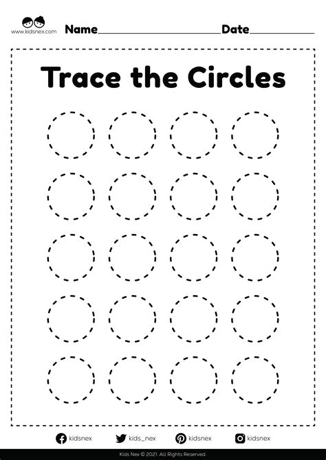 Circle Shape Worksheets For Kids Kidsnex Com Circles Worksheet For Kindergarten - Circles Worksheet For Kindergarten
