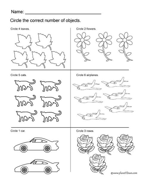 Circle The Correct Number Preschool Genius777 Com Printables Circle The Correct Number - Circle The Correct Number