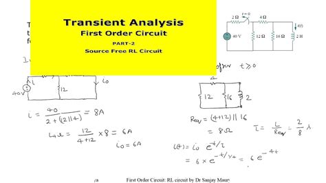 Circuit Analysis Objective Questions Transient Response